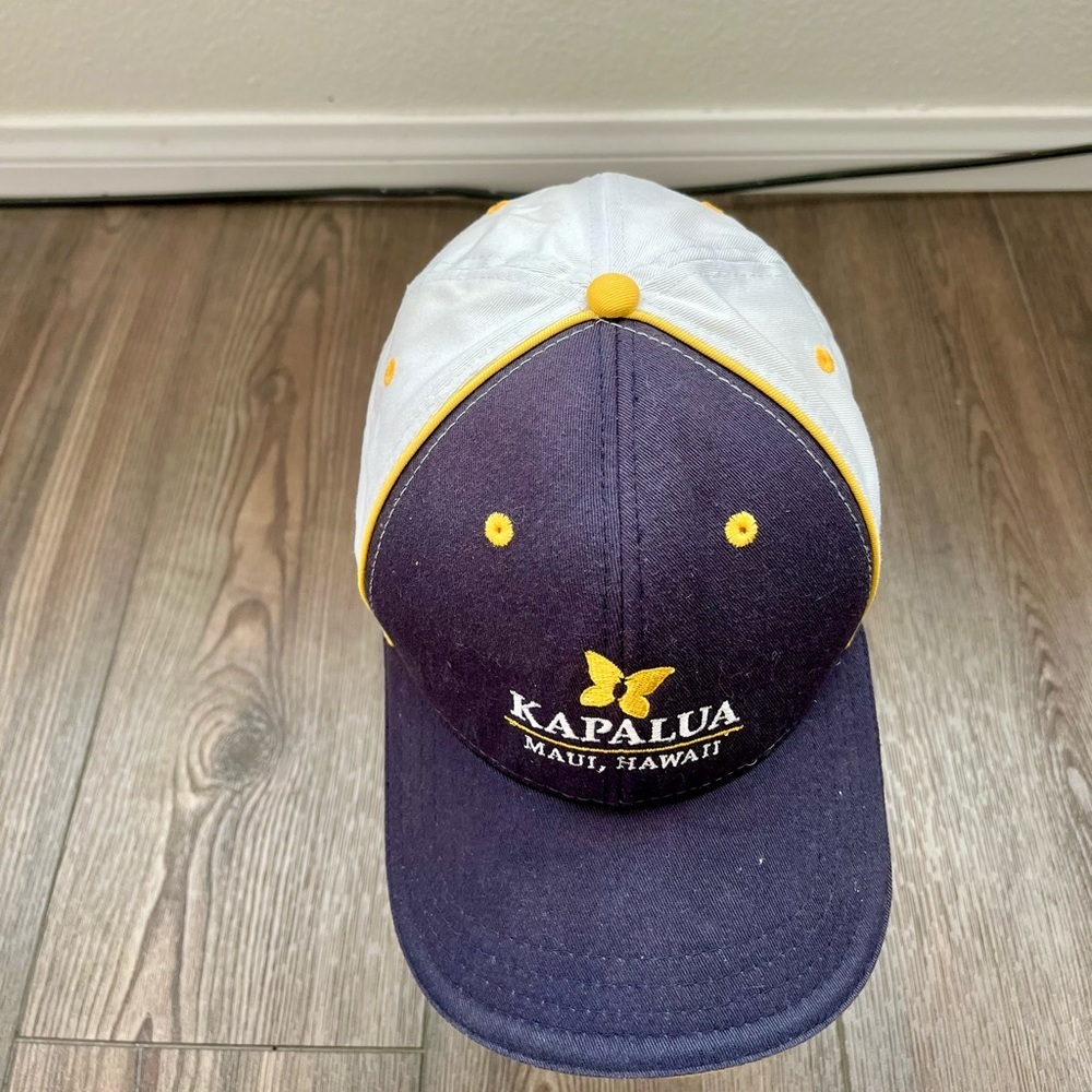 Kapalua Maui Hawaii Blue and White Cap - Picture 6 of 9